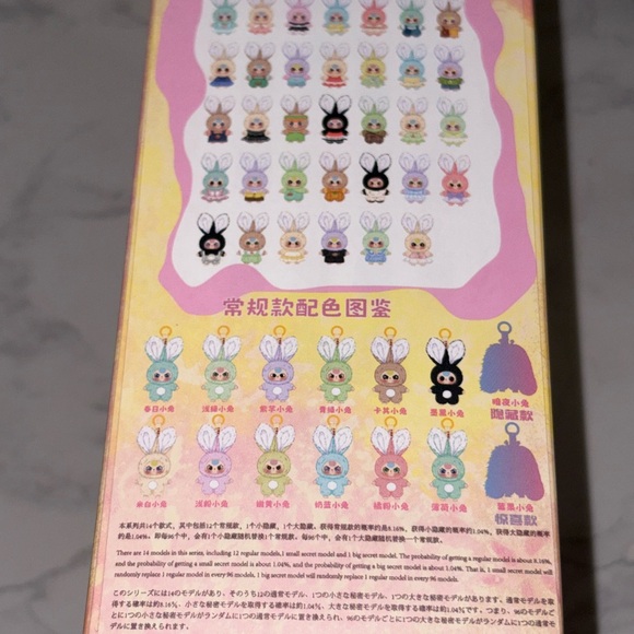 Baby Three Mini Bunny CONFIRMED Lavender Bunny Pendant - Picture 5 of 6